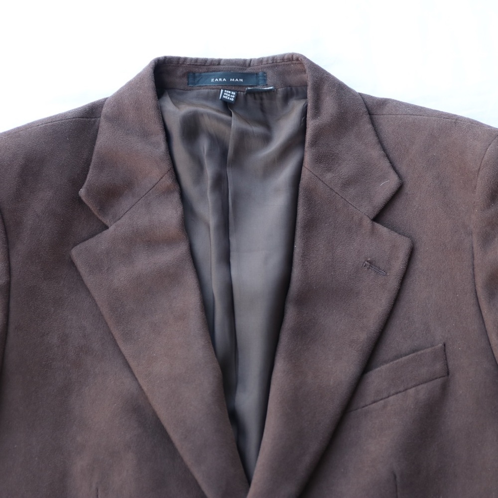 Fantastic soft brown suede sports jacket